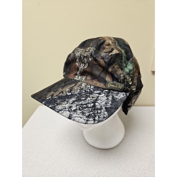 GAMEHIDE CAMO HUNTING CAP HAT Fleece Lined Ear Flap Sz XL Mossy Oak - Picture 1 of 8